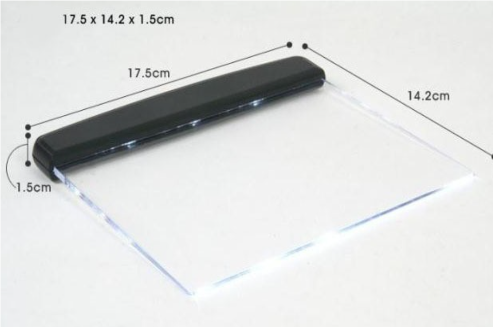 S Seldorauk BZ1608 Creative Portable LED Book Light Flat Panel | Eye-Friendly Reading Light for Stud